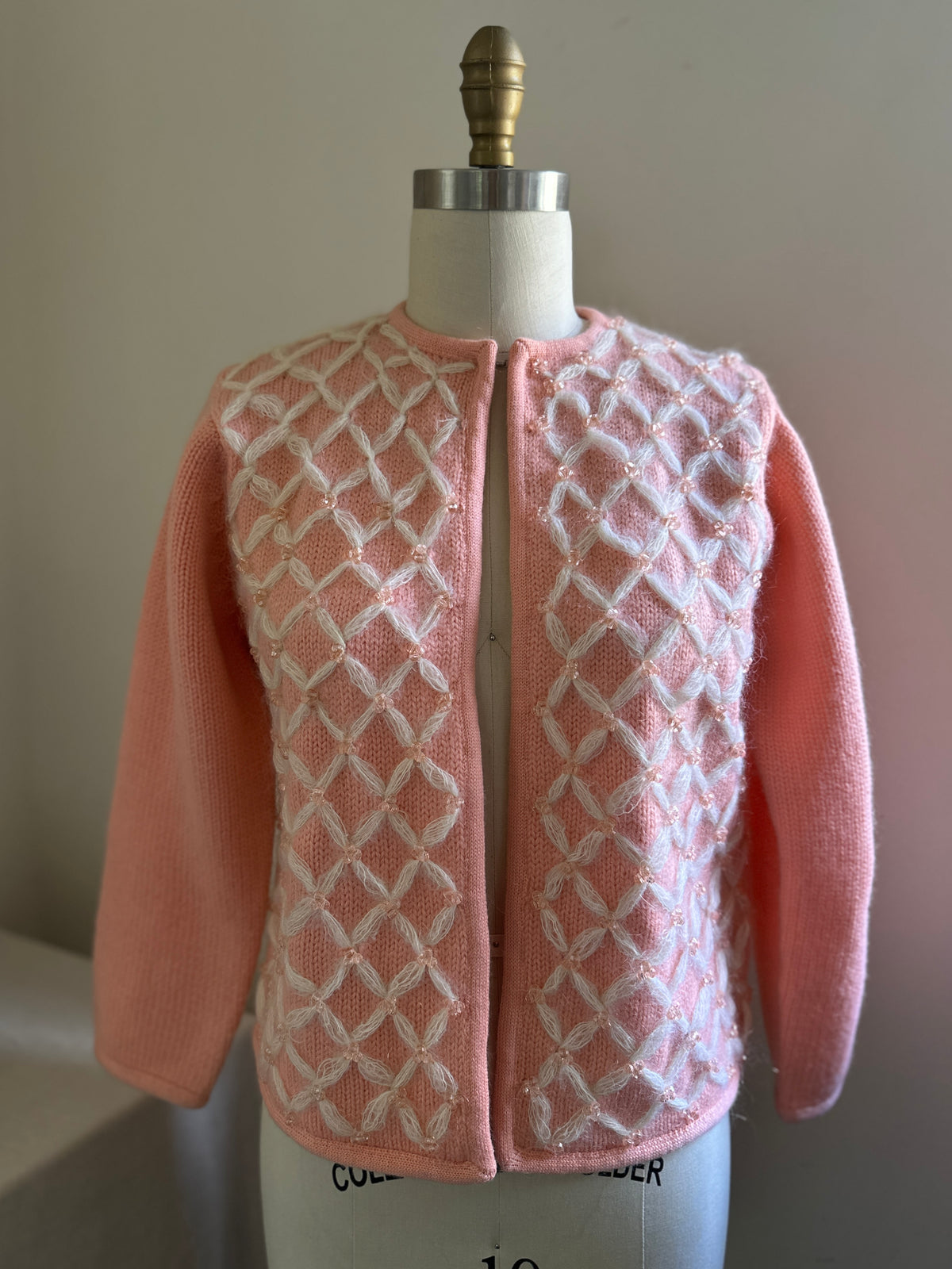 Campus Casuals Pink Beaded Sweater