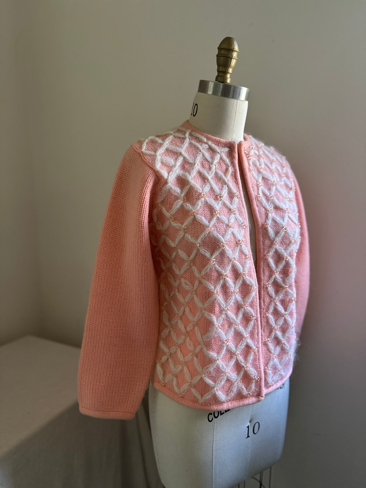 Campus Casuals Pink Beaded Sweater
