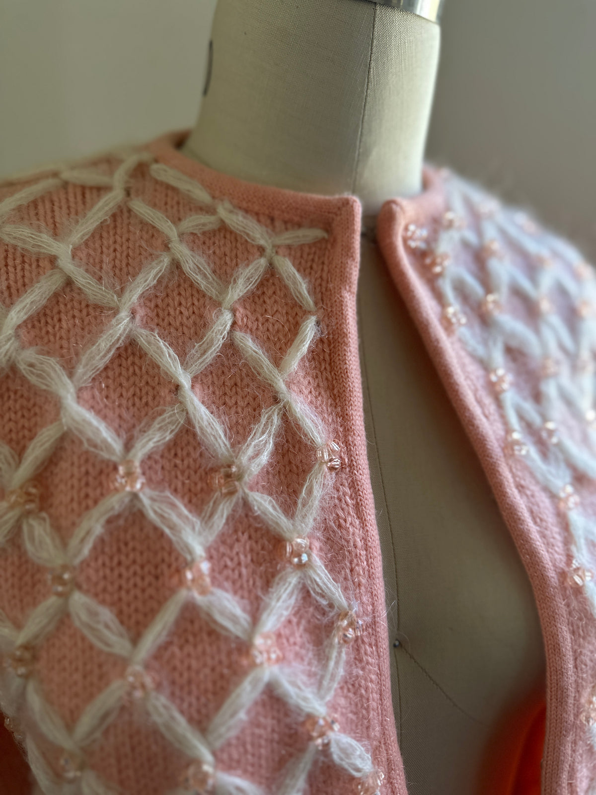 Campus Casuals Pink Beaded Sweater