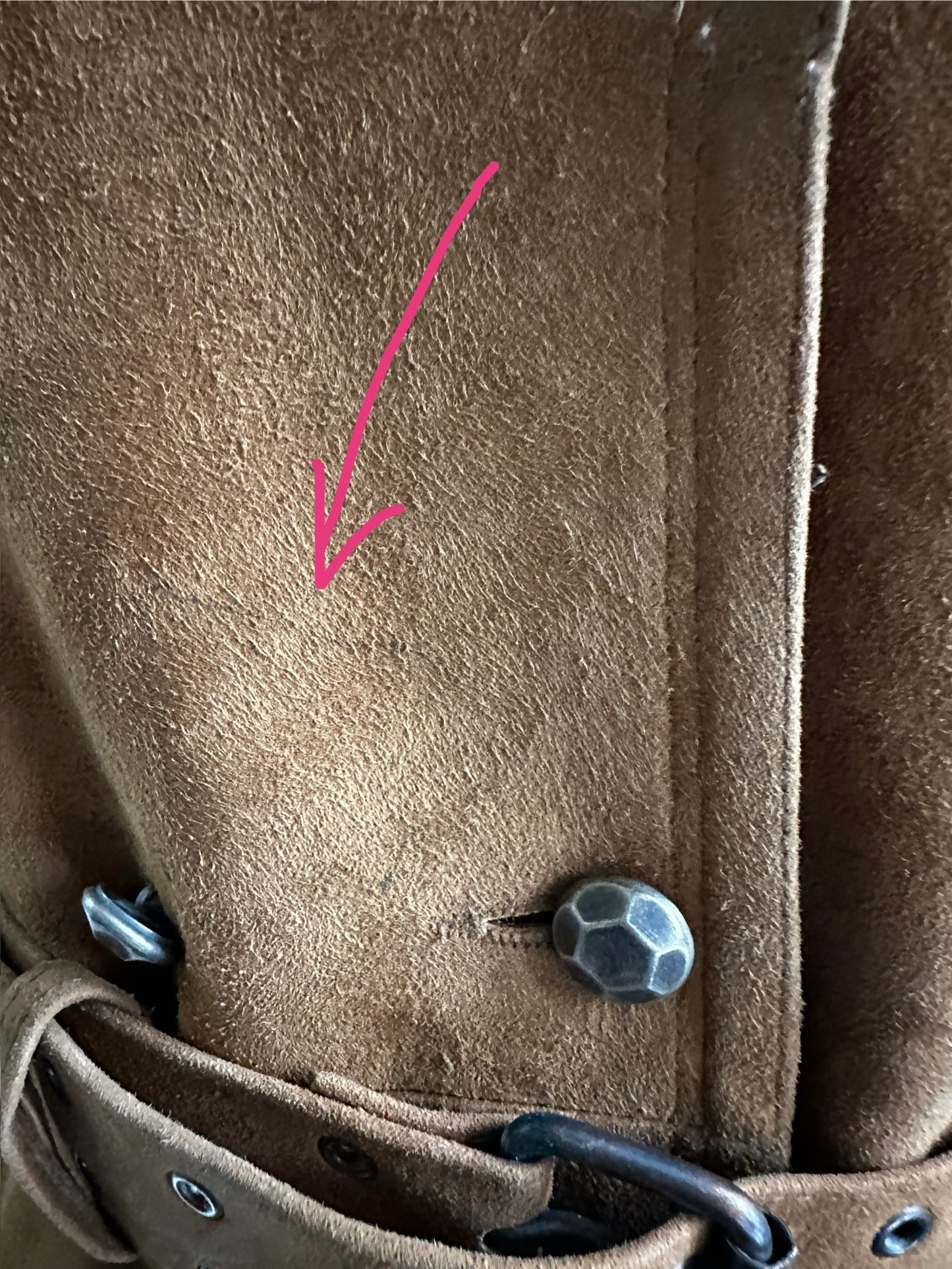 Aleksander Suede Double Breasted Lamb Leather Coat