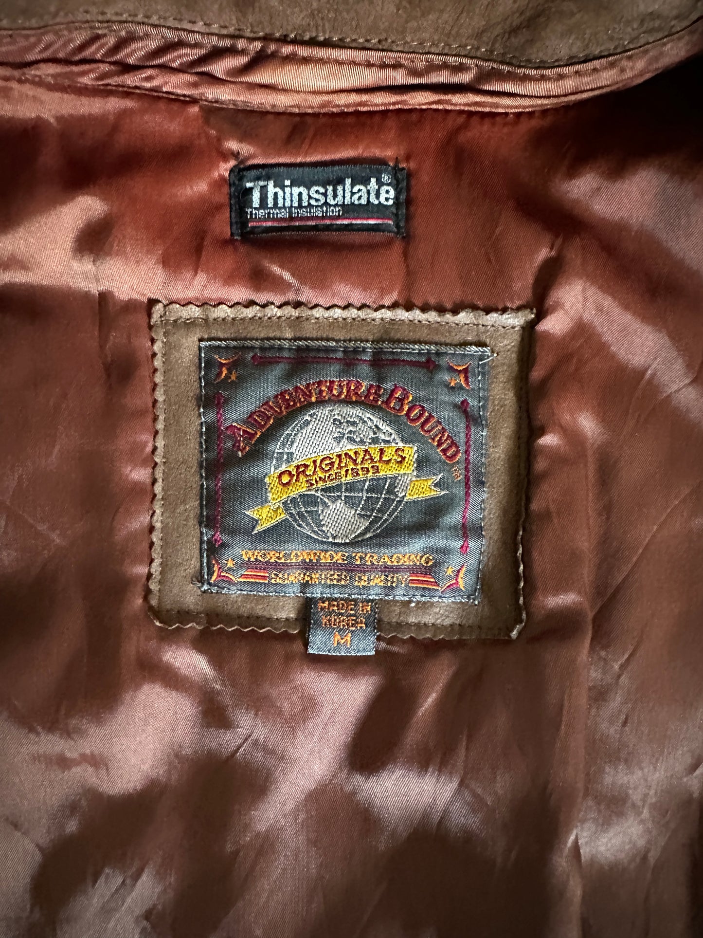 Adventure Bound  Originals Thinsulate Lined Two-Toned Leather Jacket-80's