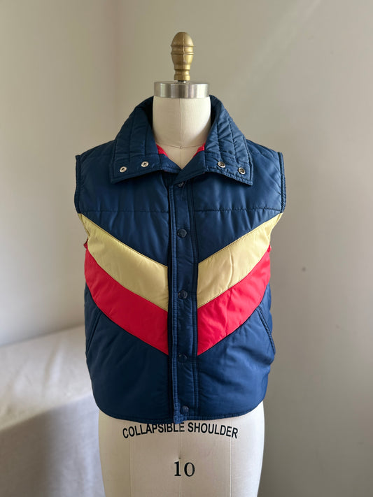 Current Seen Blue, Red, Yellow Puffy Vest