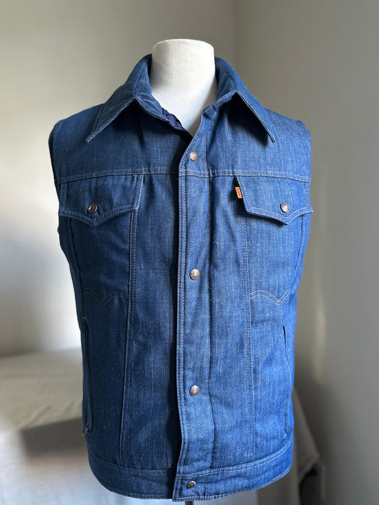 Levi's Orange Tab Ski Levi's Denim Goose Down Filled Ski Vest