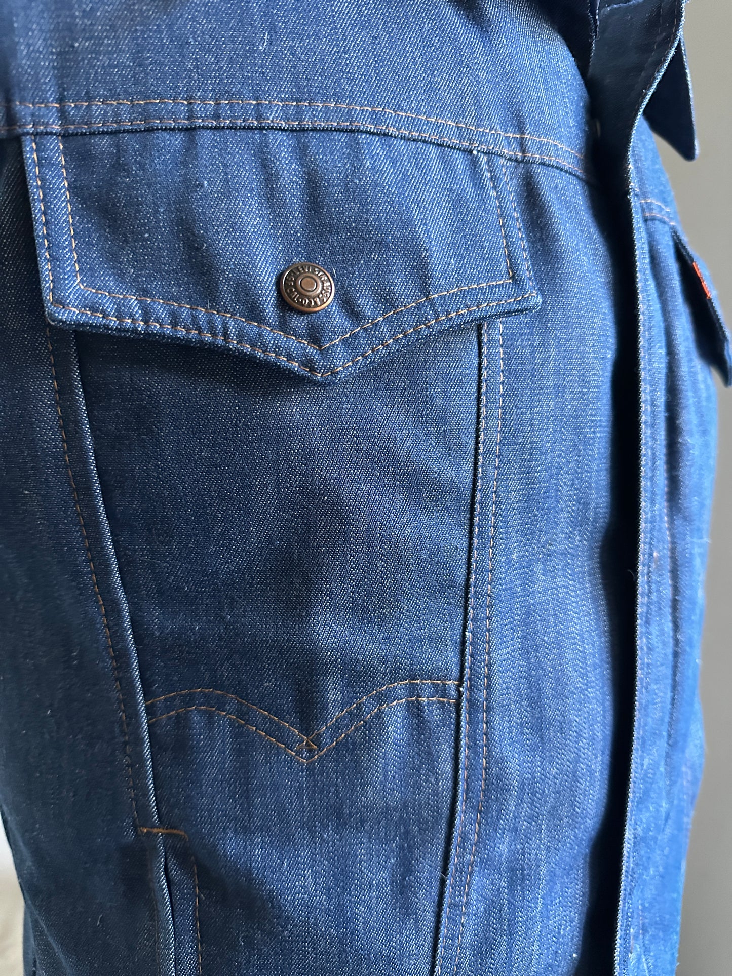 Levi's Orange Tab Ski Levi's Denim Goose Down Filled Ski Vest