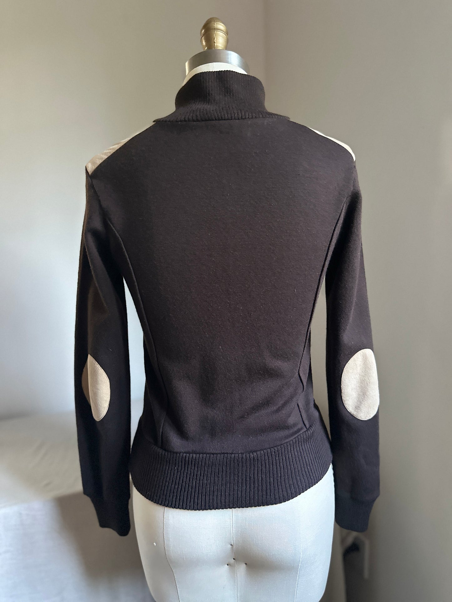 Luippold Brown Button Up Wool Sweater
