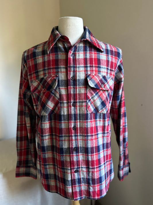 King's Road Plaid Wool Shirt