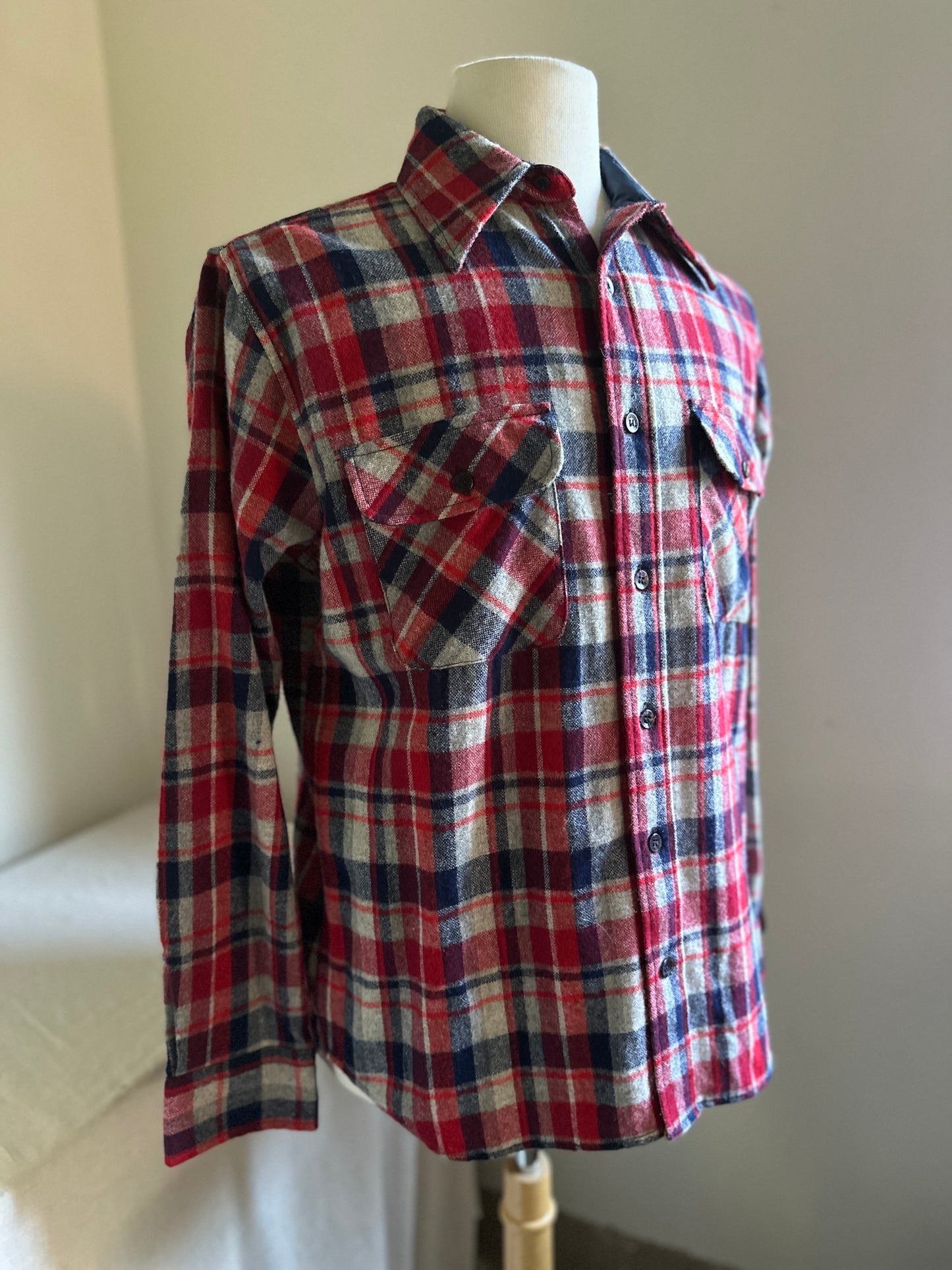 King's Road Plaid Wool Shirt