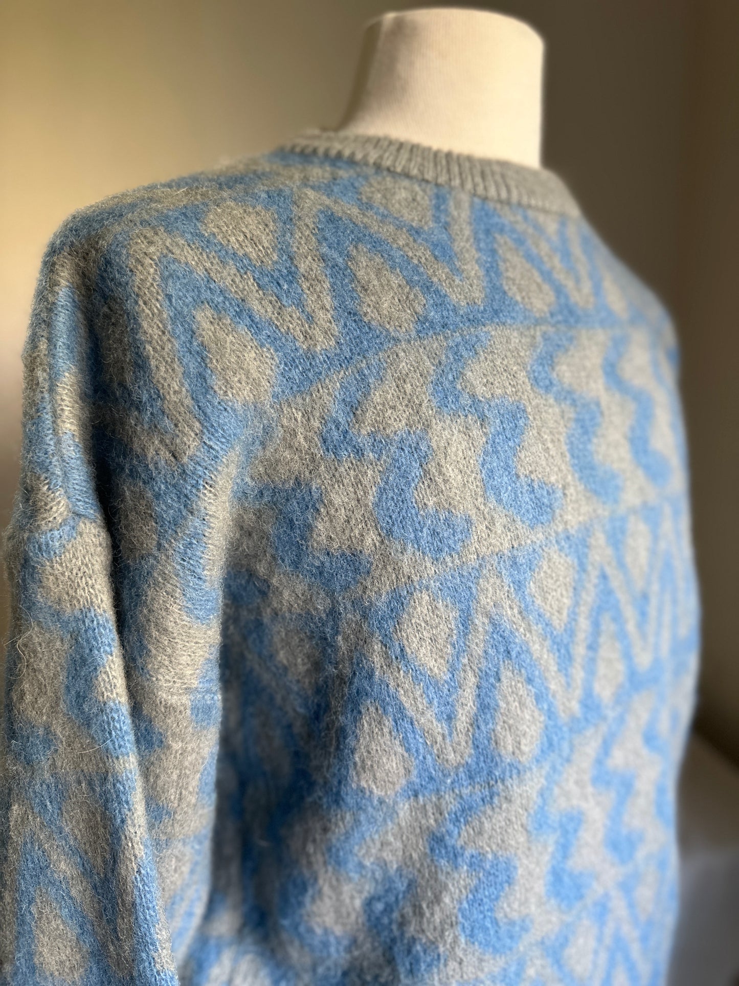 Samband of Iceland Sky Blue Wool Sweater