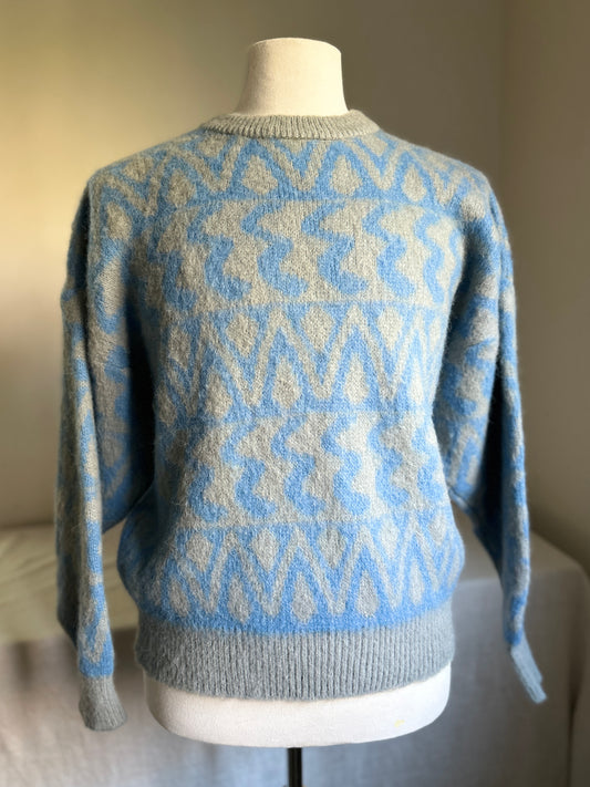 Samband of Iceland Sky Blue Wool Sweater
