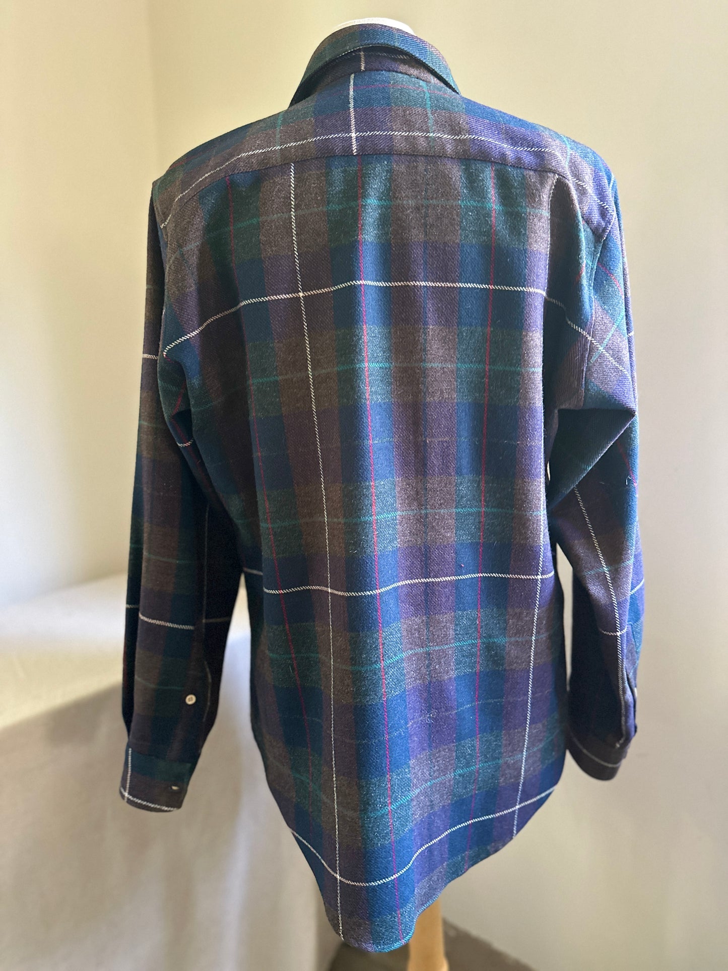 Albert Limited Plaid Wool Button Up Shirt