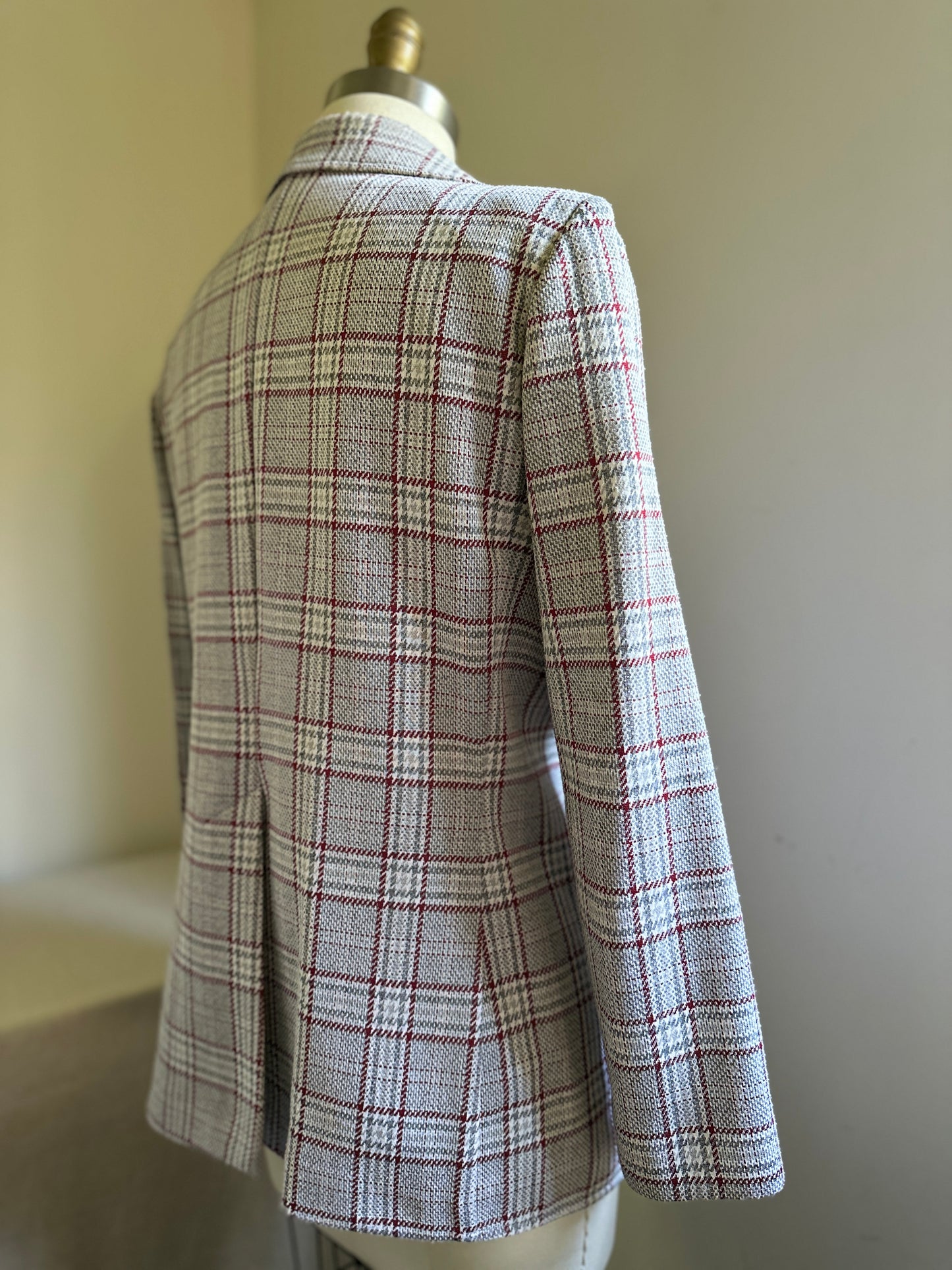 Koortron by Koret of California Gray Plaid Jacket