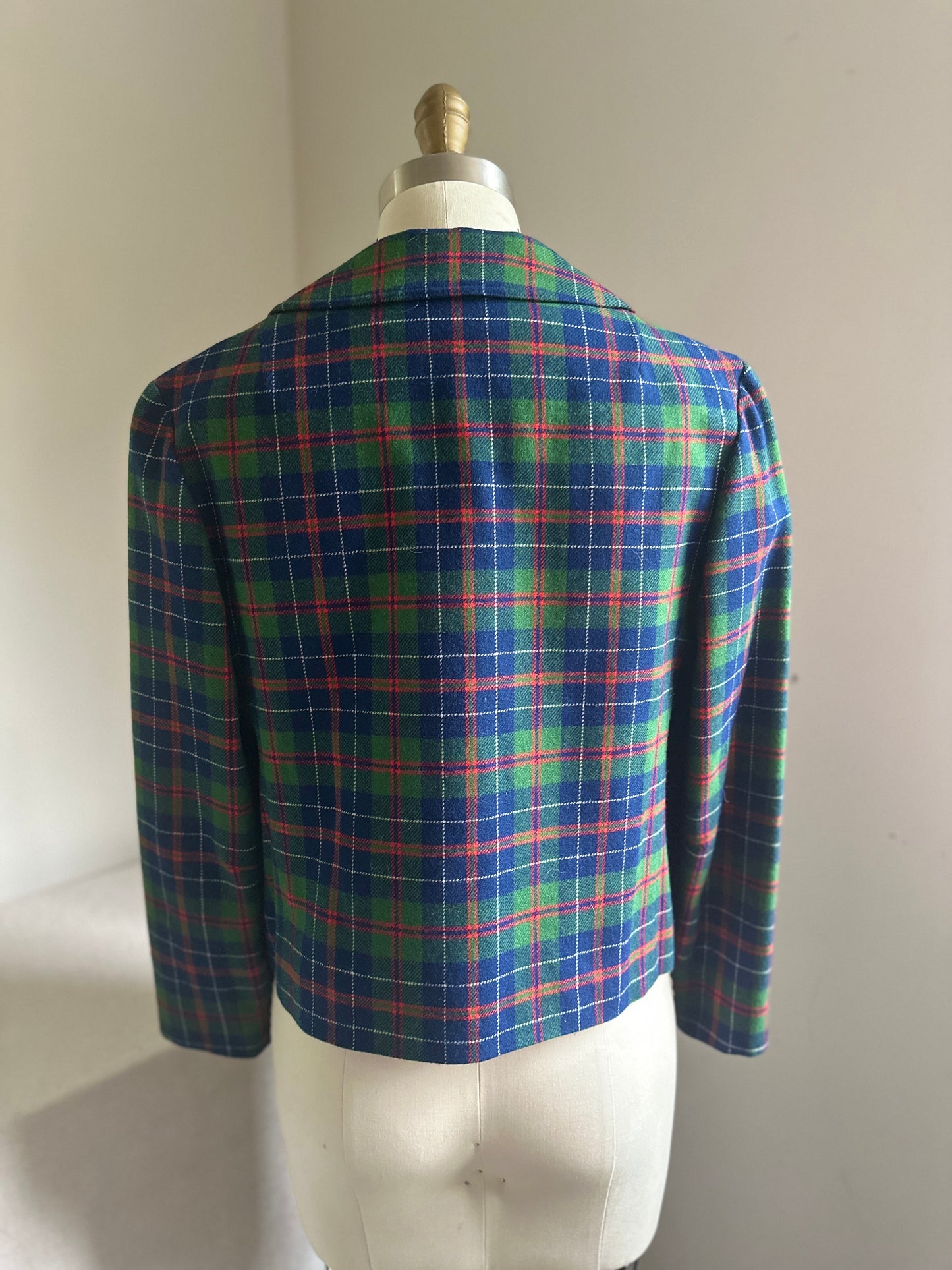 Pendleton Blue, Green, Pink Plaid Button Up Jacket