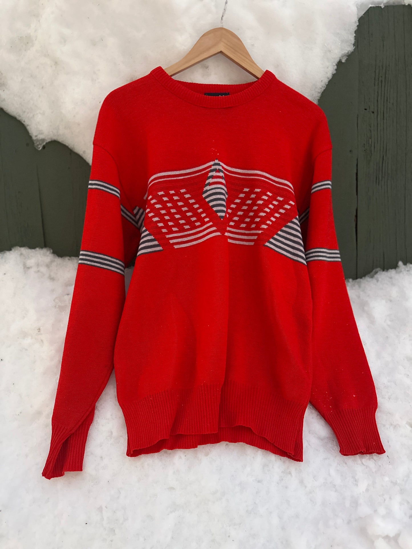 Demetre Red Ski Sweater