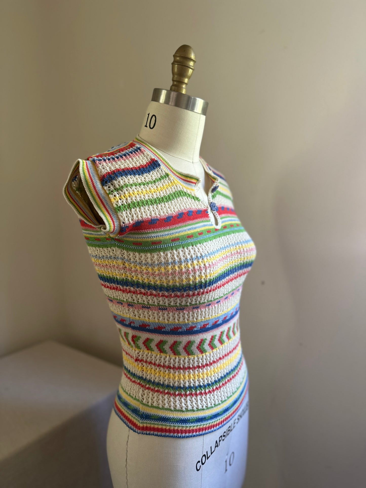 Pandora Crochet Rainbow Short Sleeve