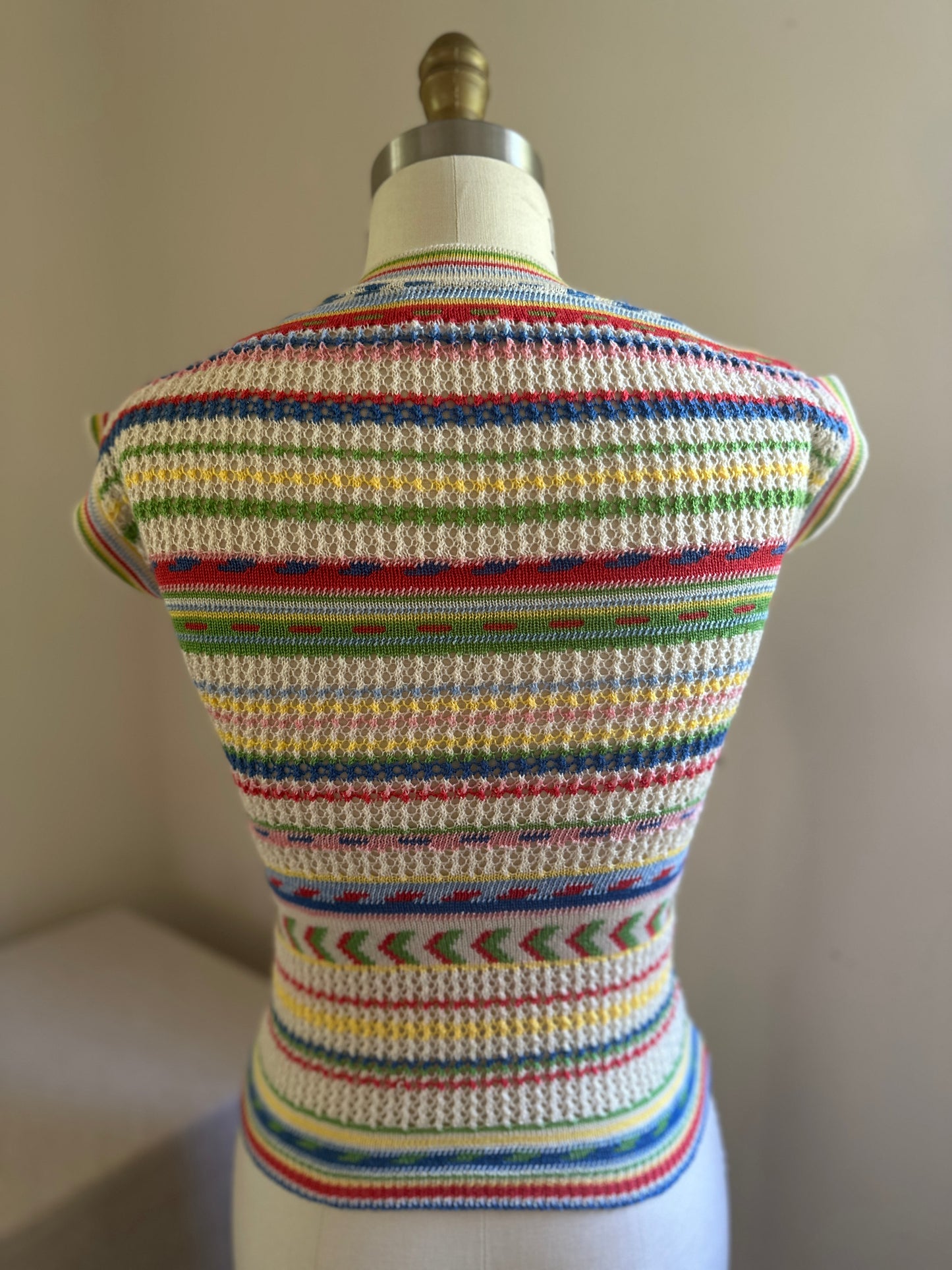Pandora Crochet Rainbow Short Sleeve