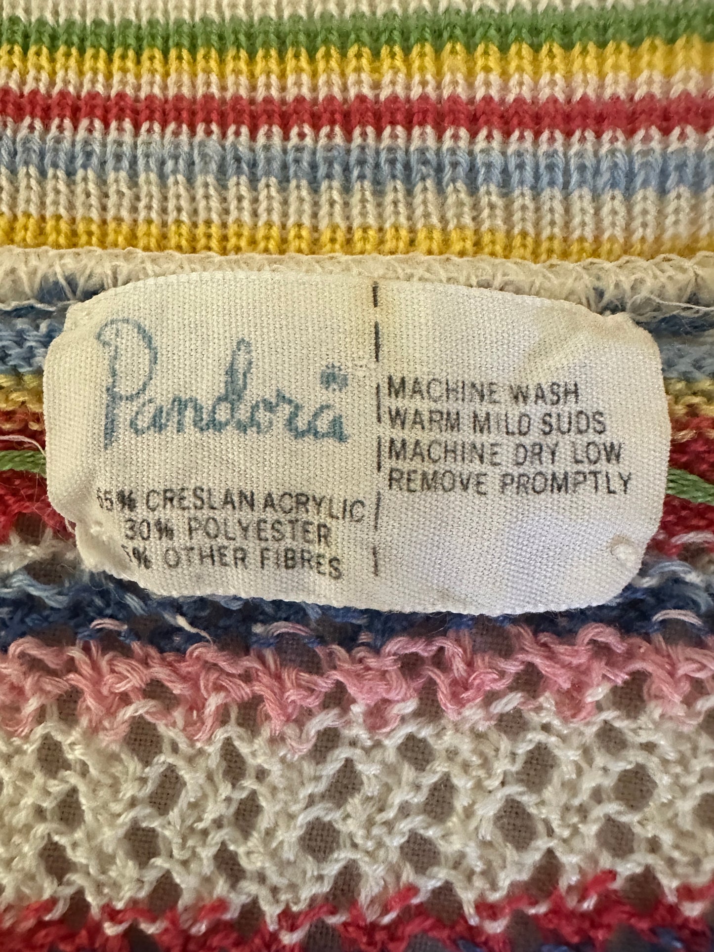 Pandora Crochet Rainbow Short Sleeve