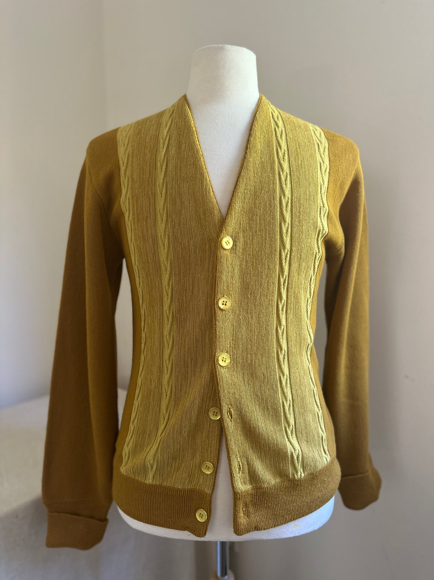 Orlon by Campus Mustard Yellow Cardigan  Sweater