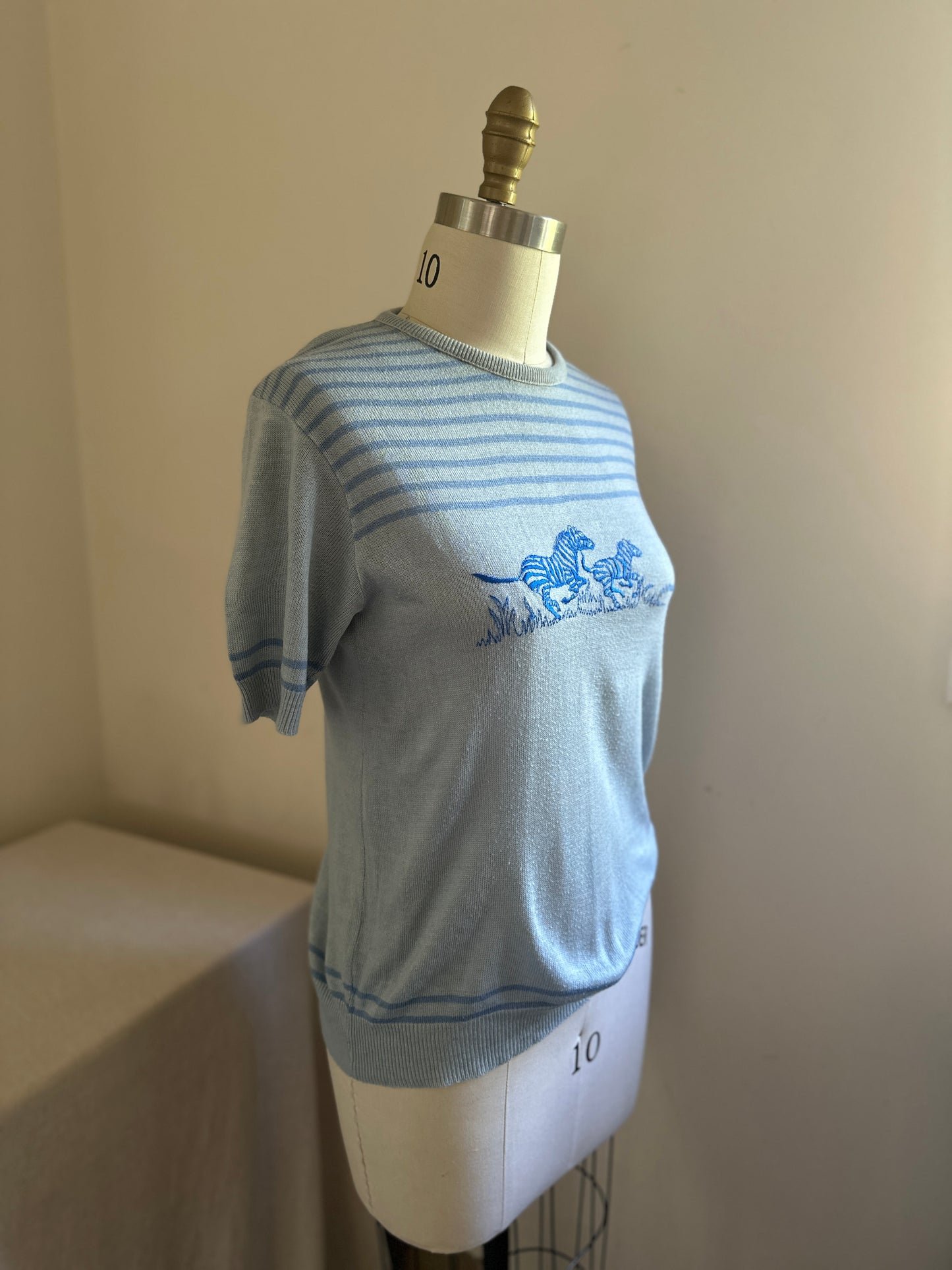 Himalaya Blue Baby Blue Zebra Sweater