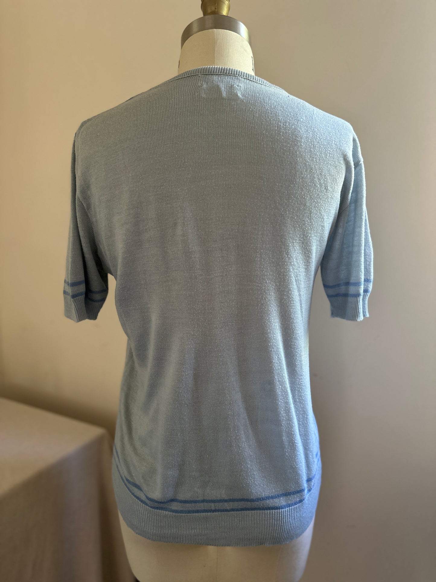 Himalaya Blue Baby Blue Zebra Sweater