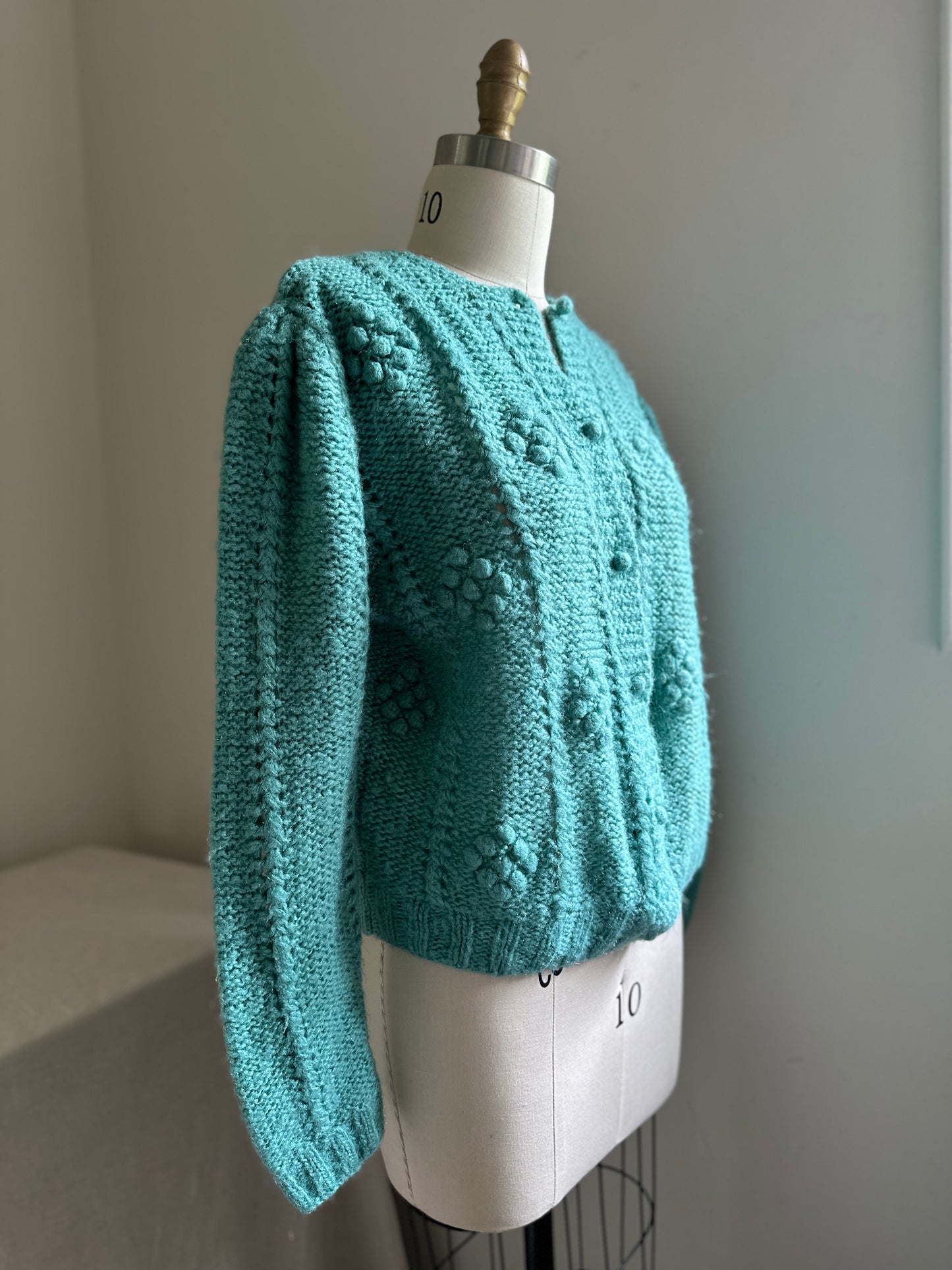 SKYR Emerald Green Button Up Sweater