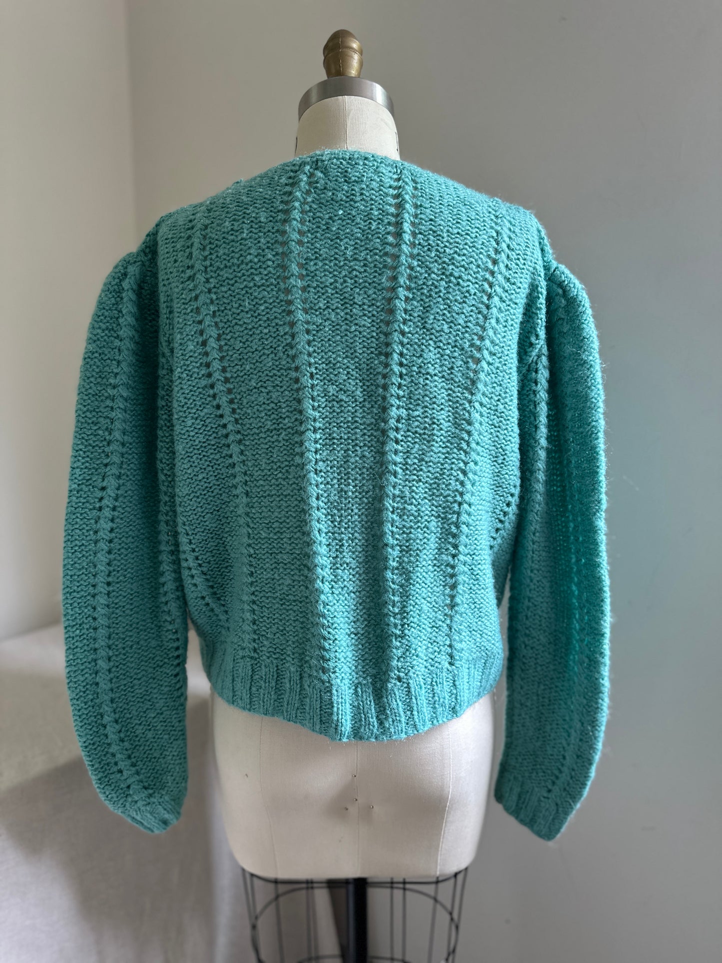 SKYR Emerald Green Button Up Sweater