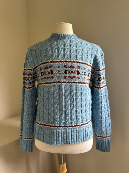 Campus Heather Blue Sweater