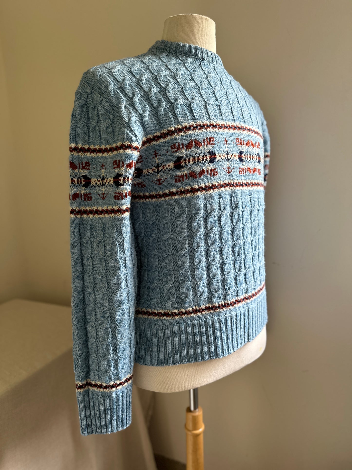 Campus Heather Blue Sweater