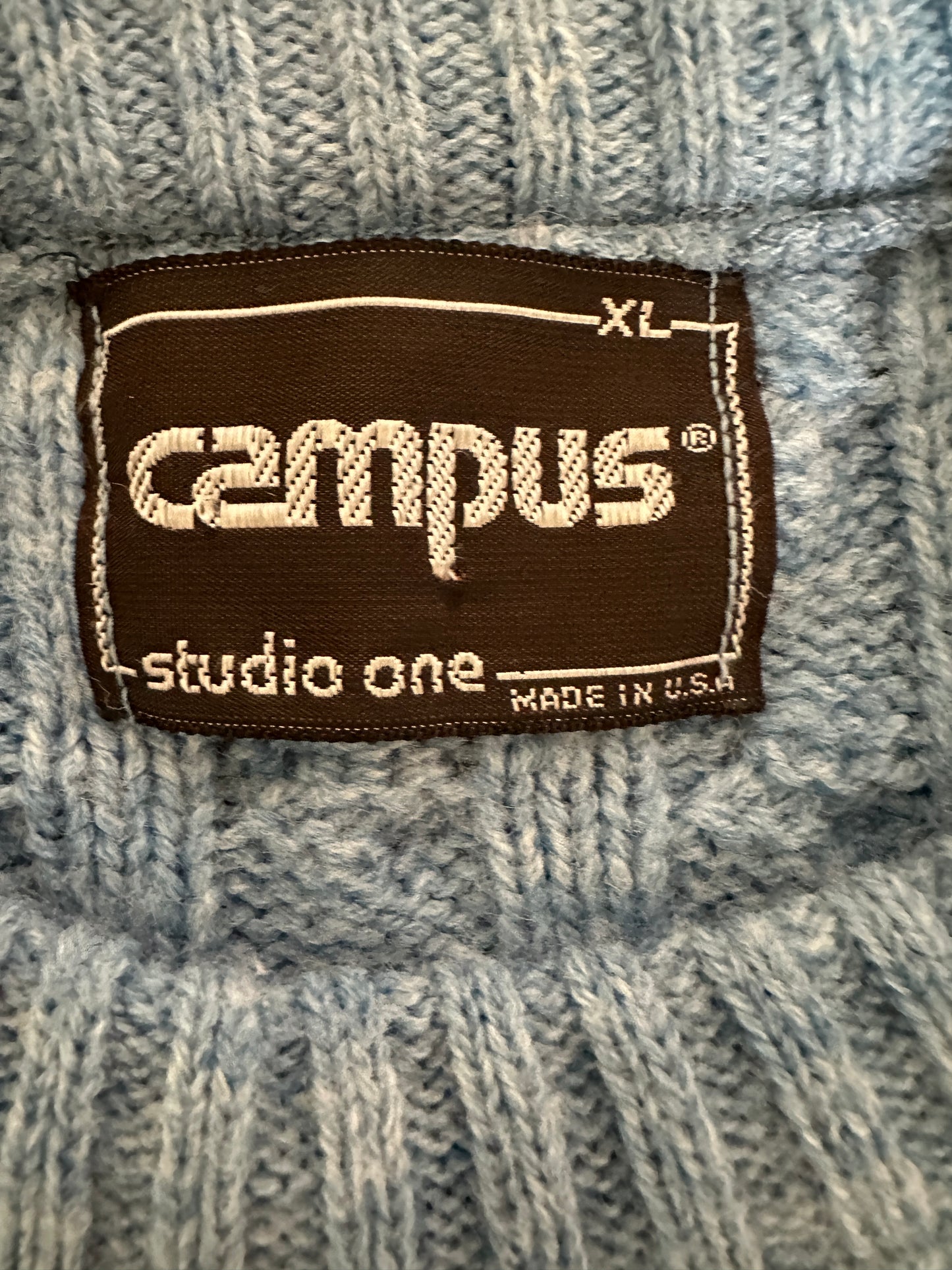 Campus Heather Blue Sweater