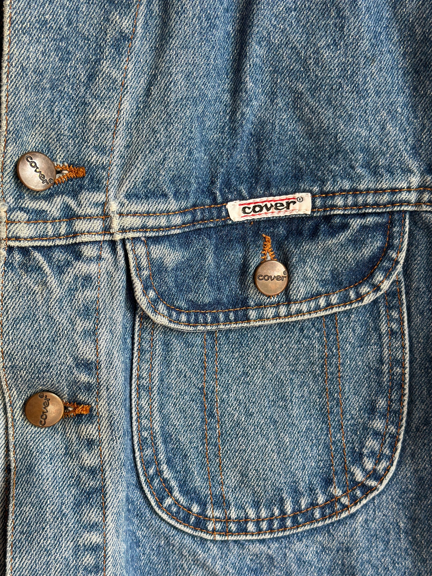 Cover Denim Button Up Jacket