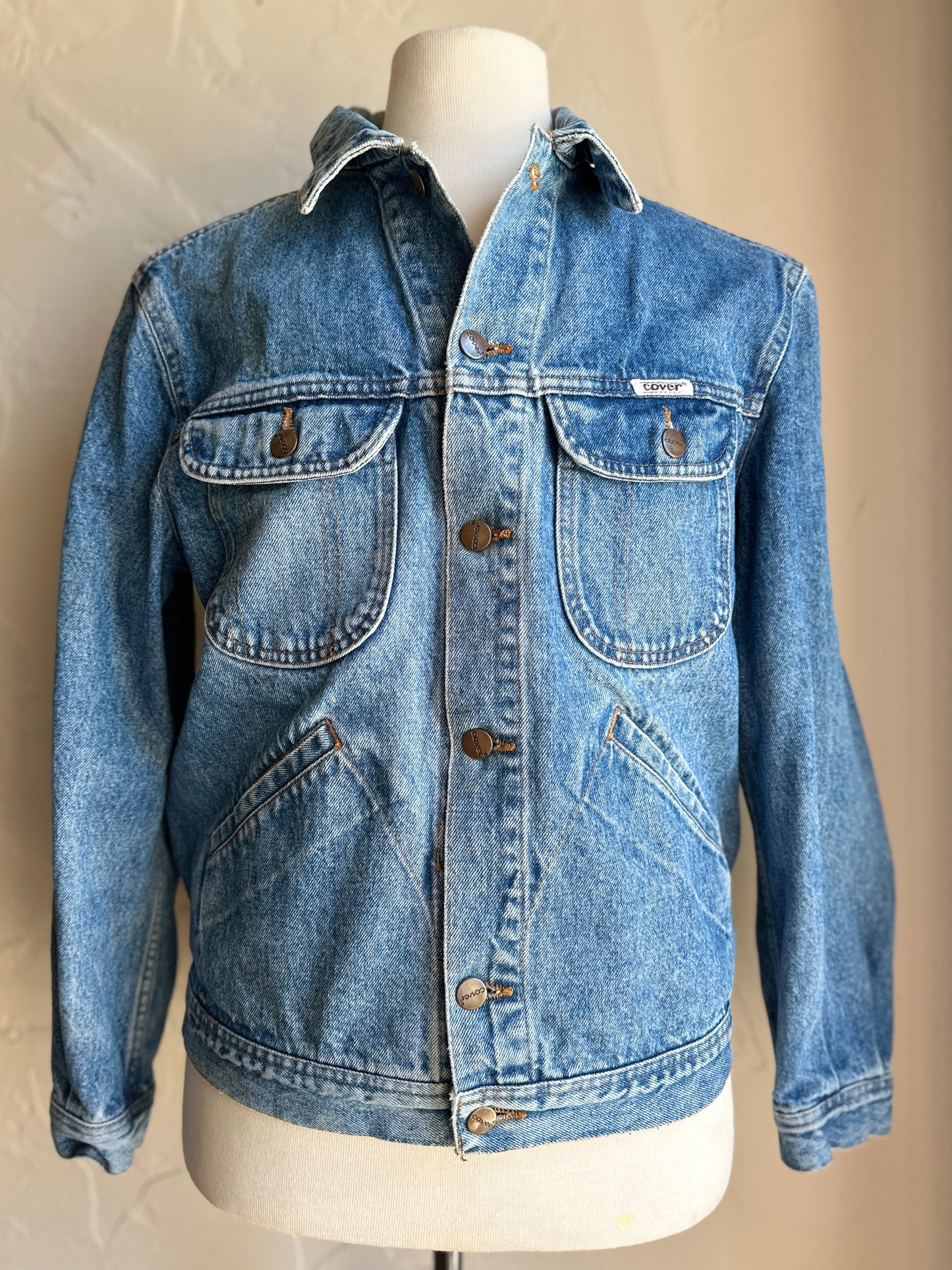 Cover Denim Button Up Jacket