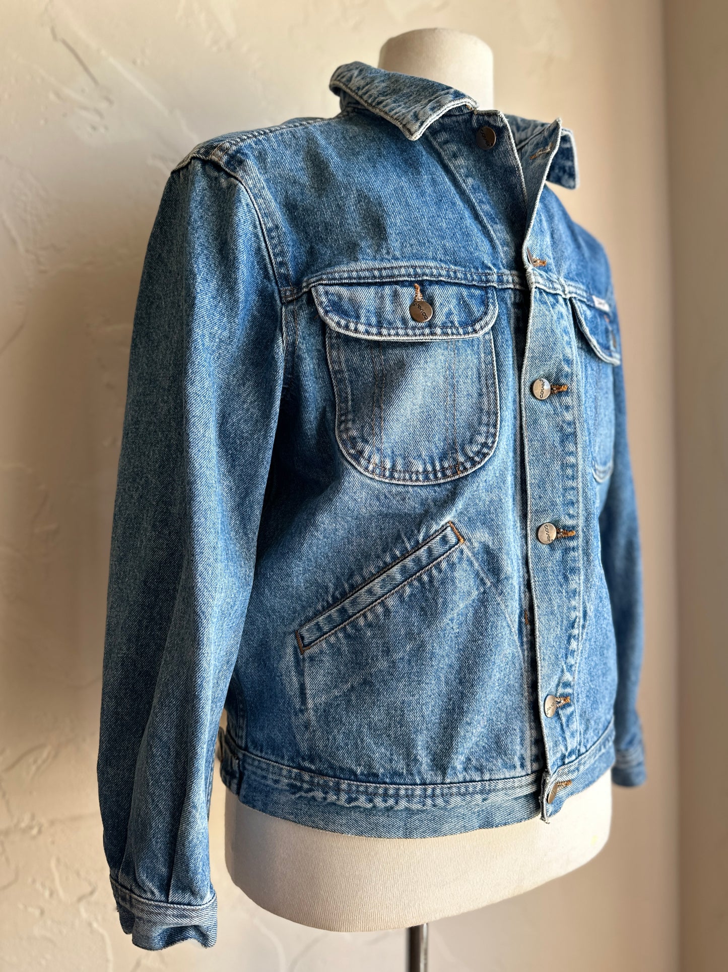 Cover Denim Button Up Jacket