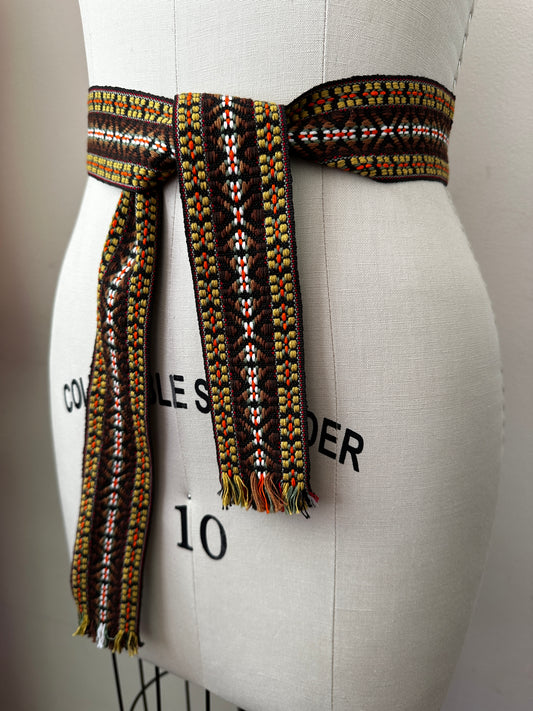 Earthy Toned Woven Belt