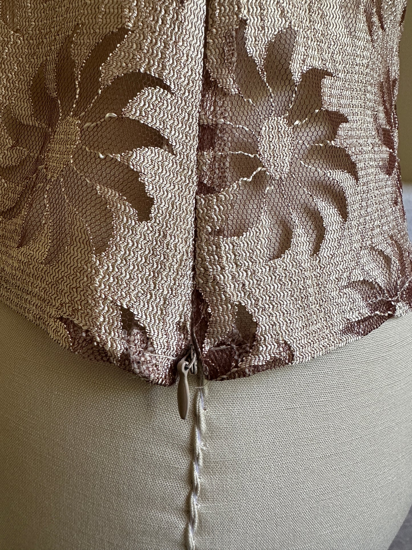 Gold Lace Sleeveless