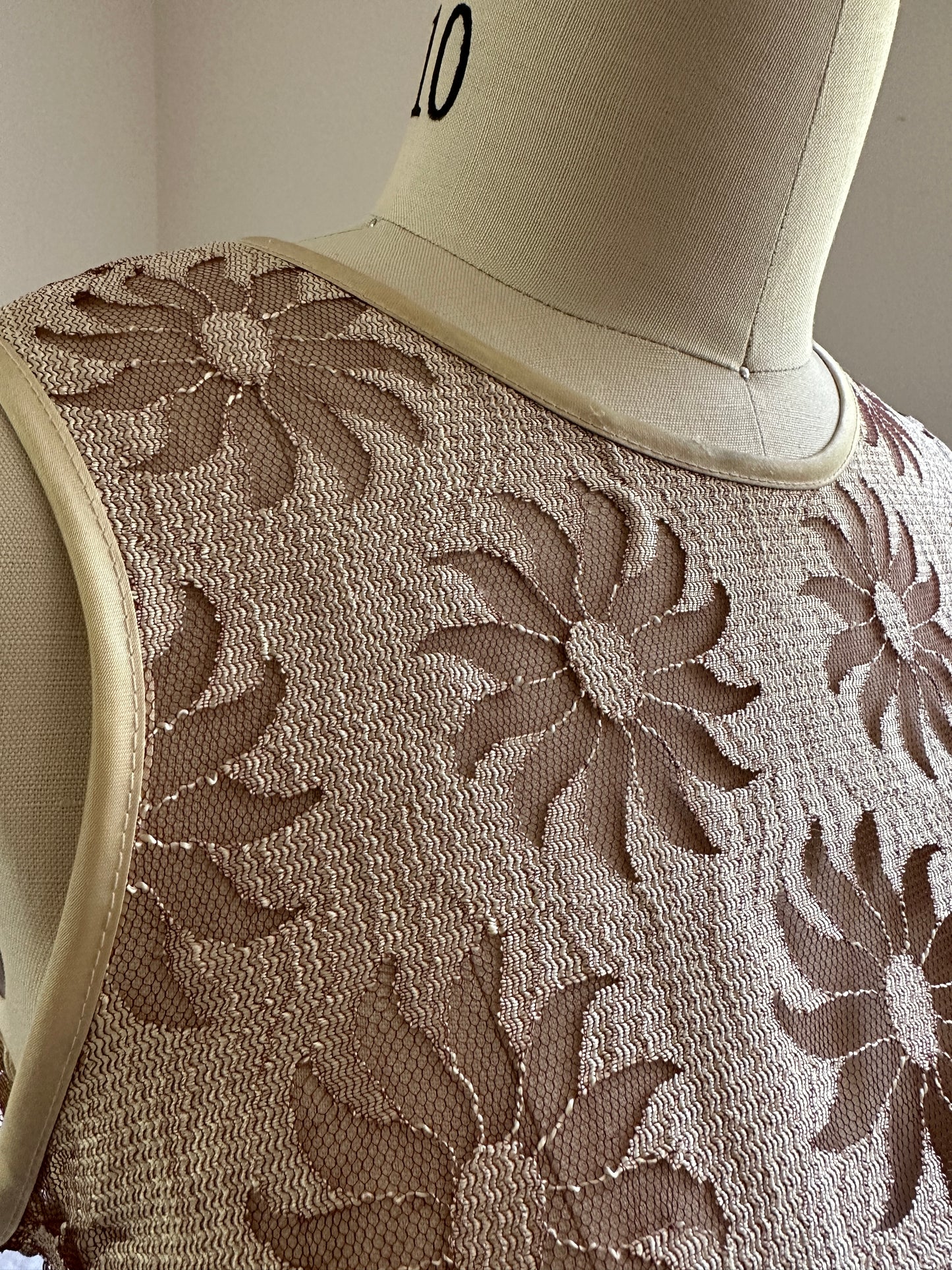 Gold Lace Sleeveless