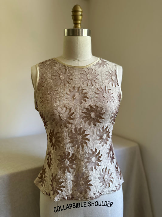 Gold Lace Sleeveless