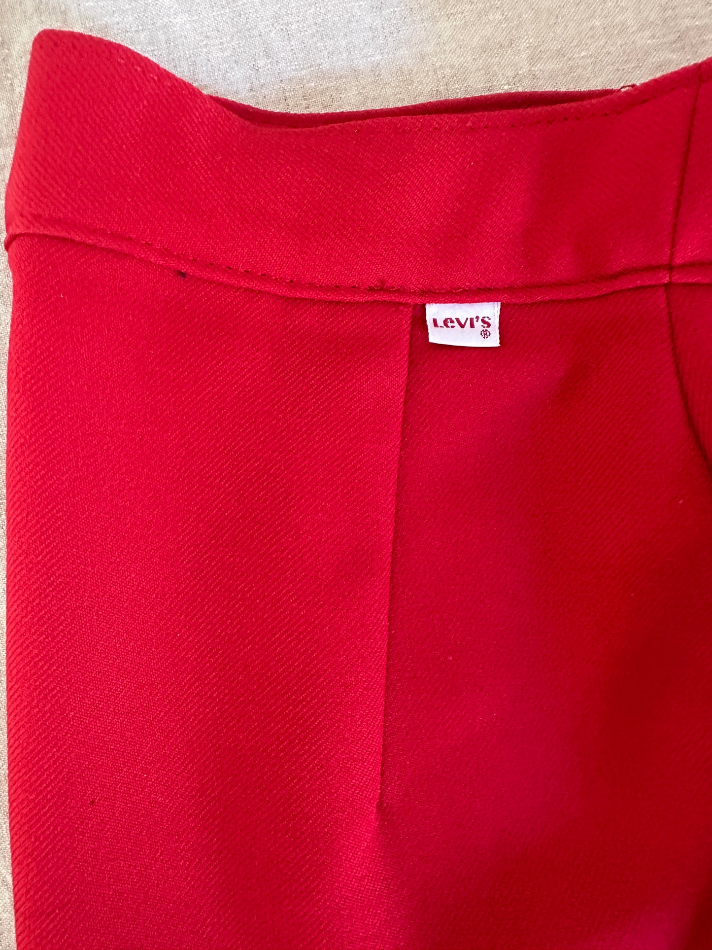 Levi's High Waisted Red Slacks