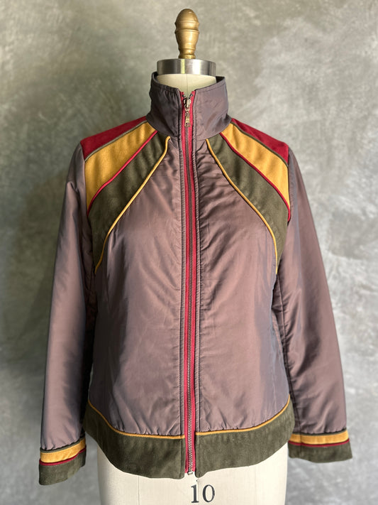 Street Zip-Up Trimmed with Suede