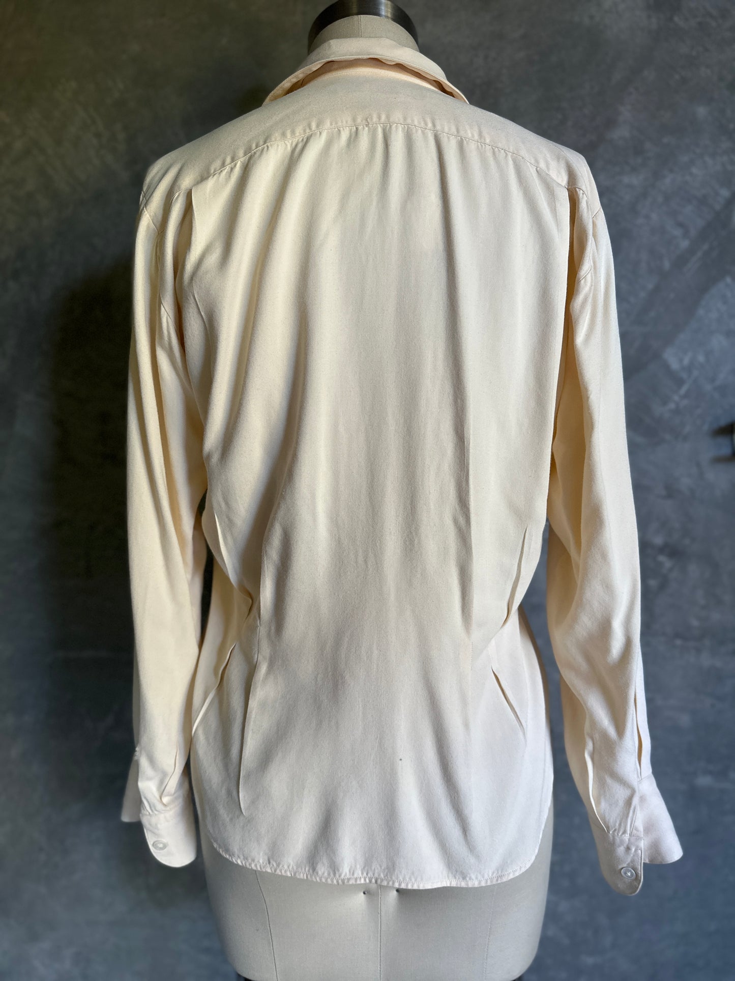 Ralph Lauren Cream Blouse with Horse Embroidery