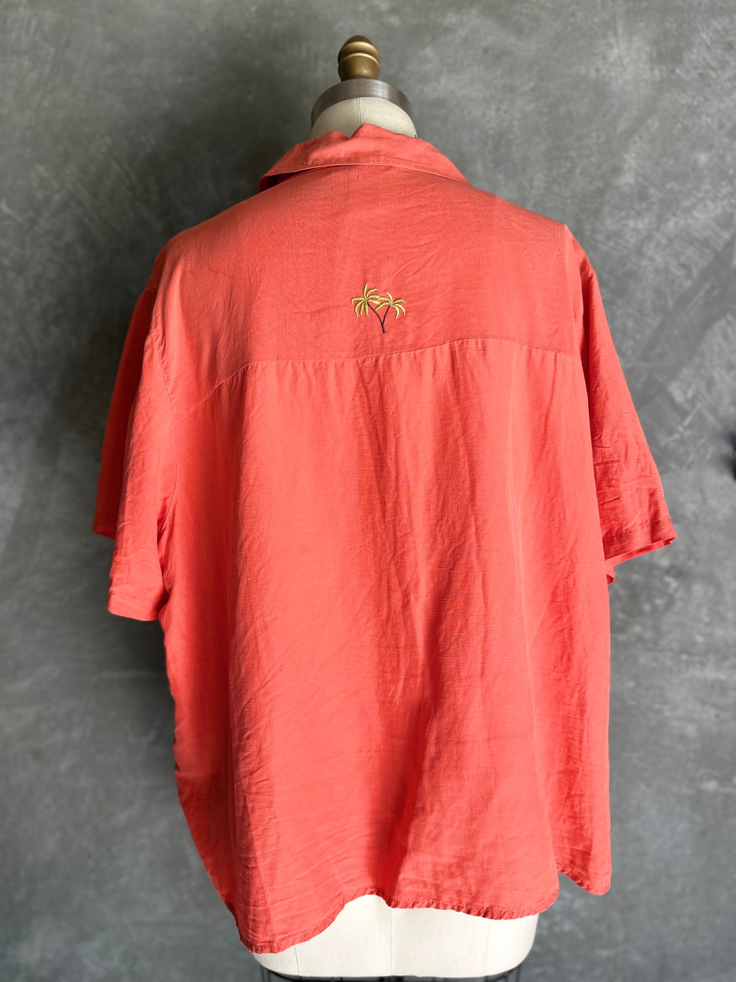 Hula Girl Short Sleeve Dress Shirt