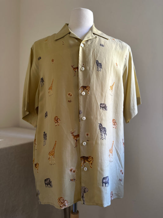 Butterscotch Short Sleeve Zoo Animals Shirt
