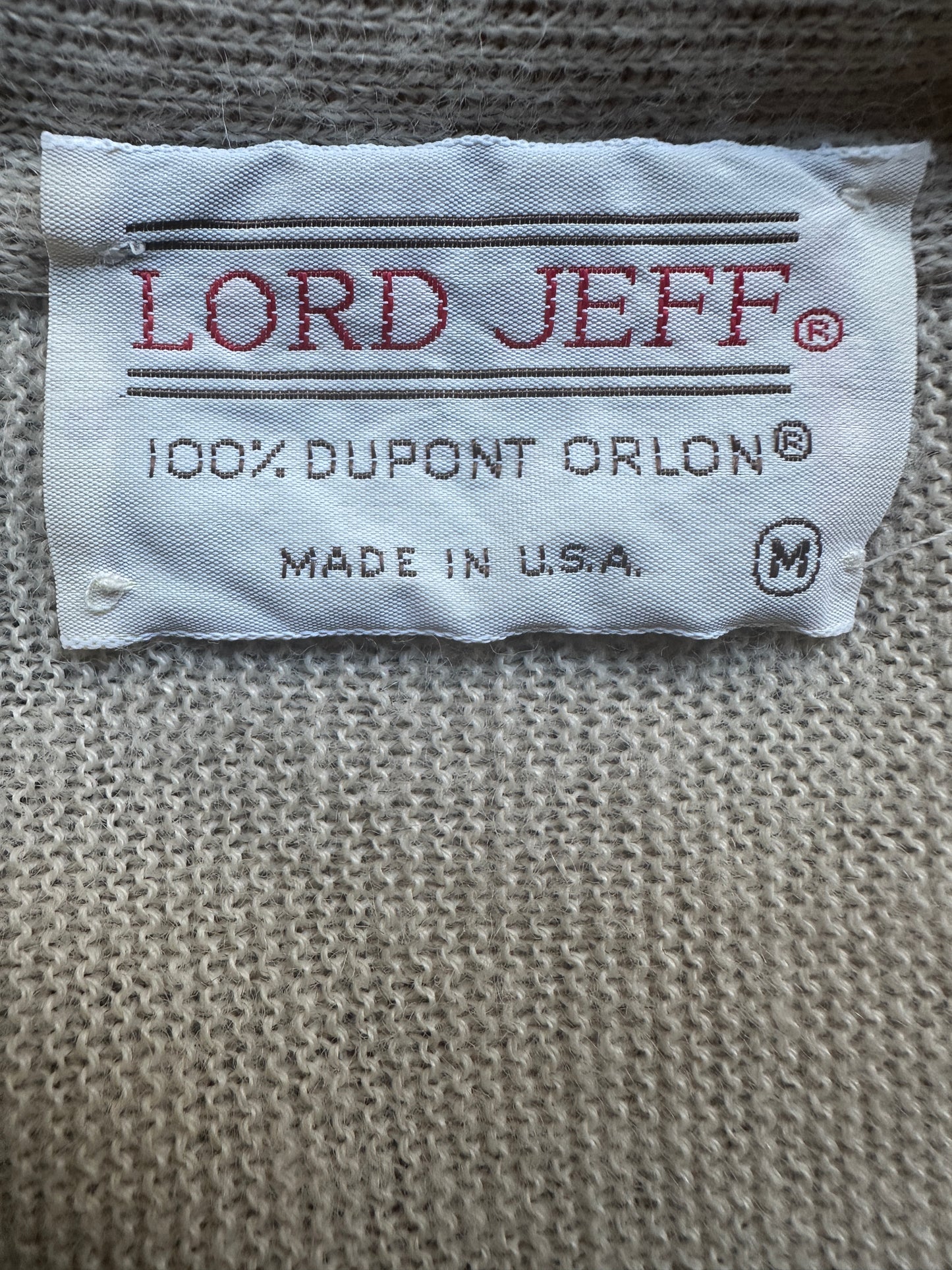 Lord Jeff Beige Golf Sweater