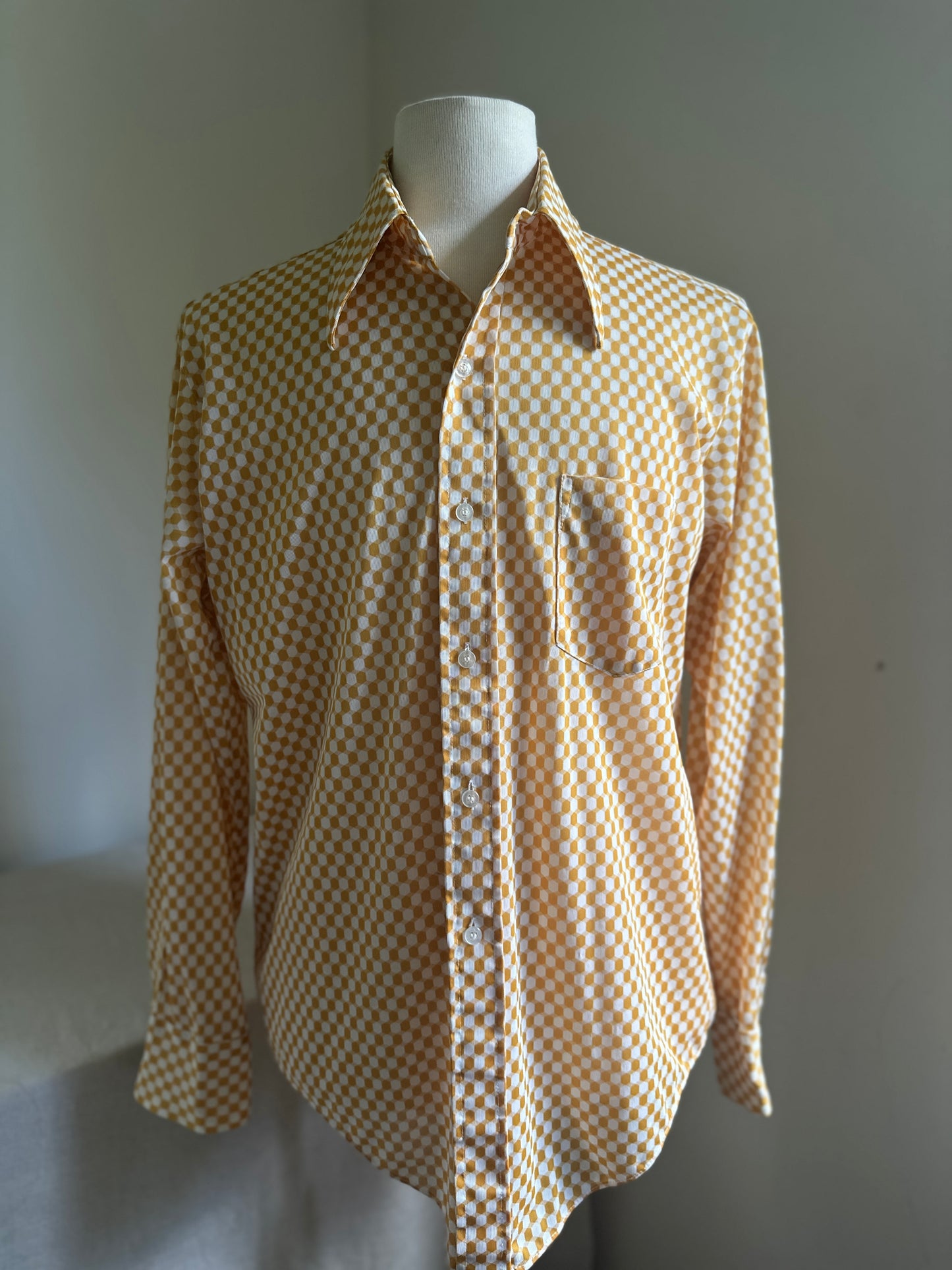 Westvale Honeycomb Gold Dress Shirt