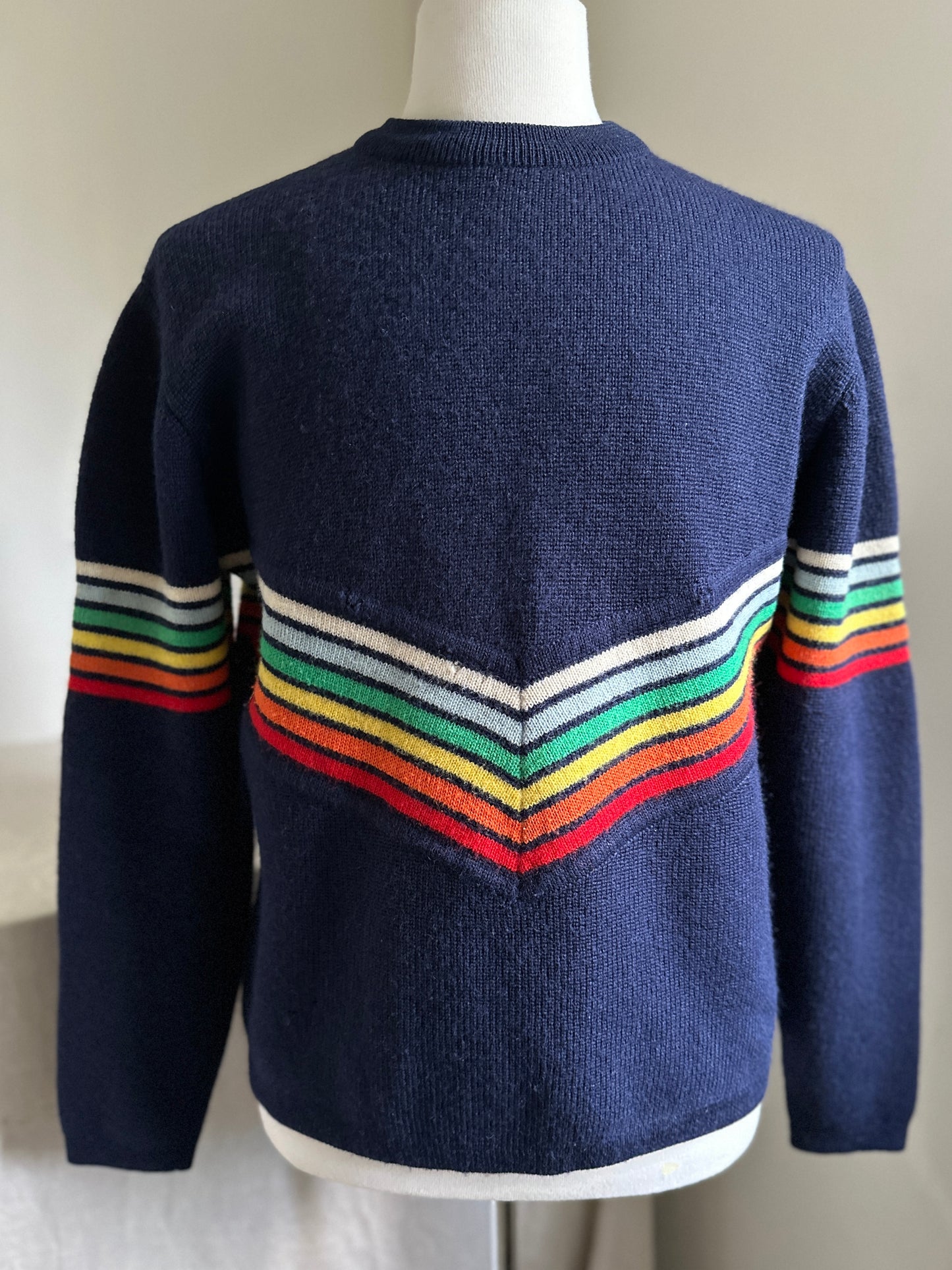 Snowdance Wool Rainbow Ski Sweater