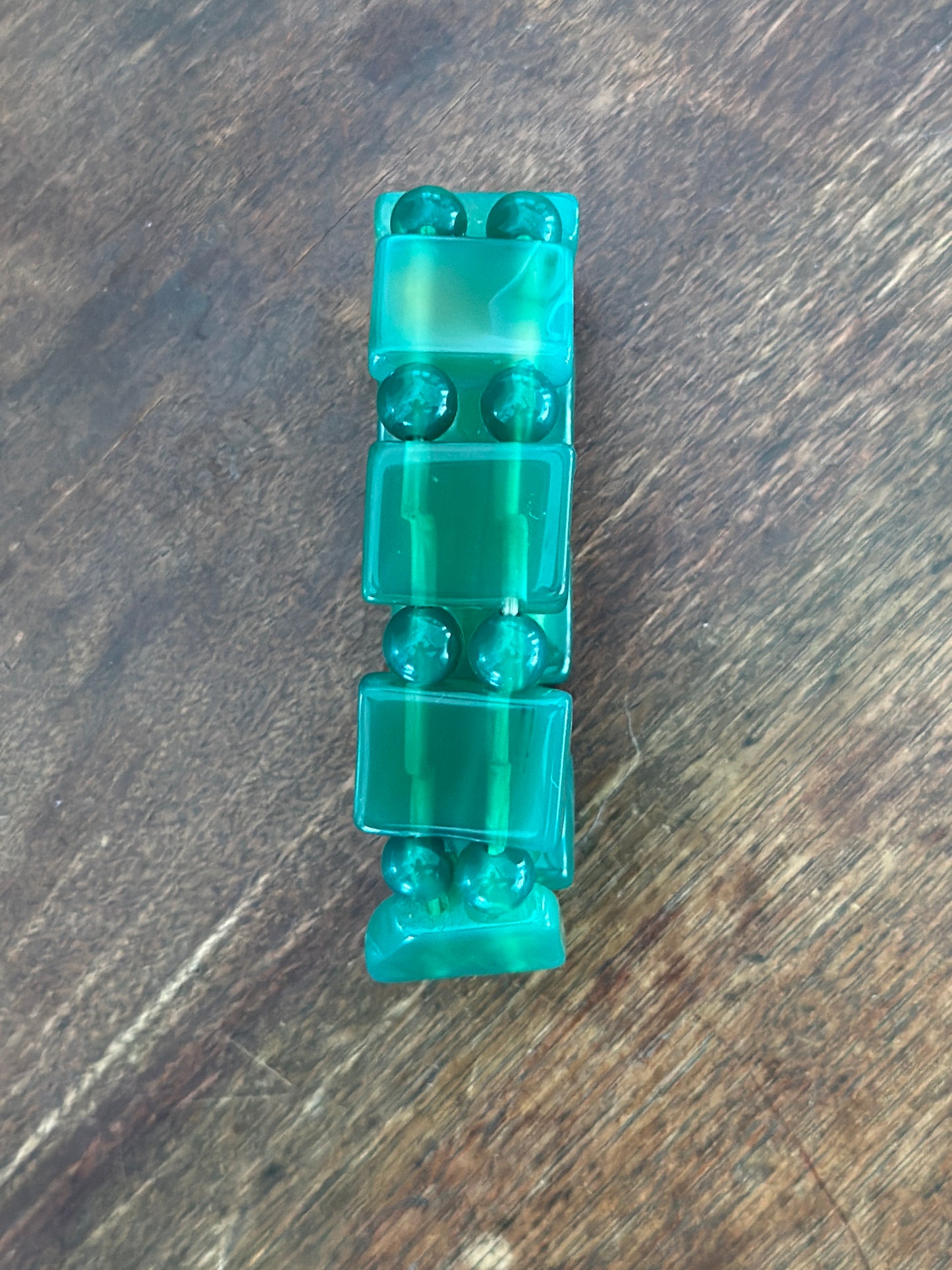 Jade Green Stretch Bracelet