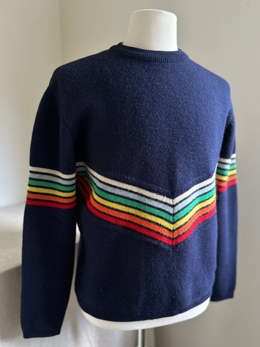 Snowdance Wool Rainbow Ski Sweater