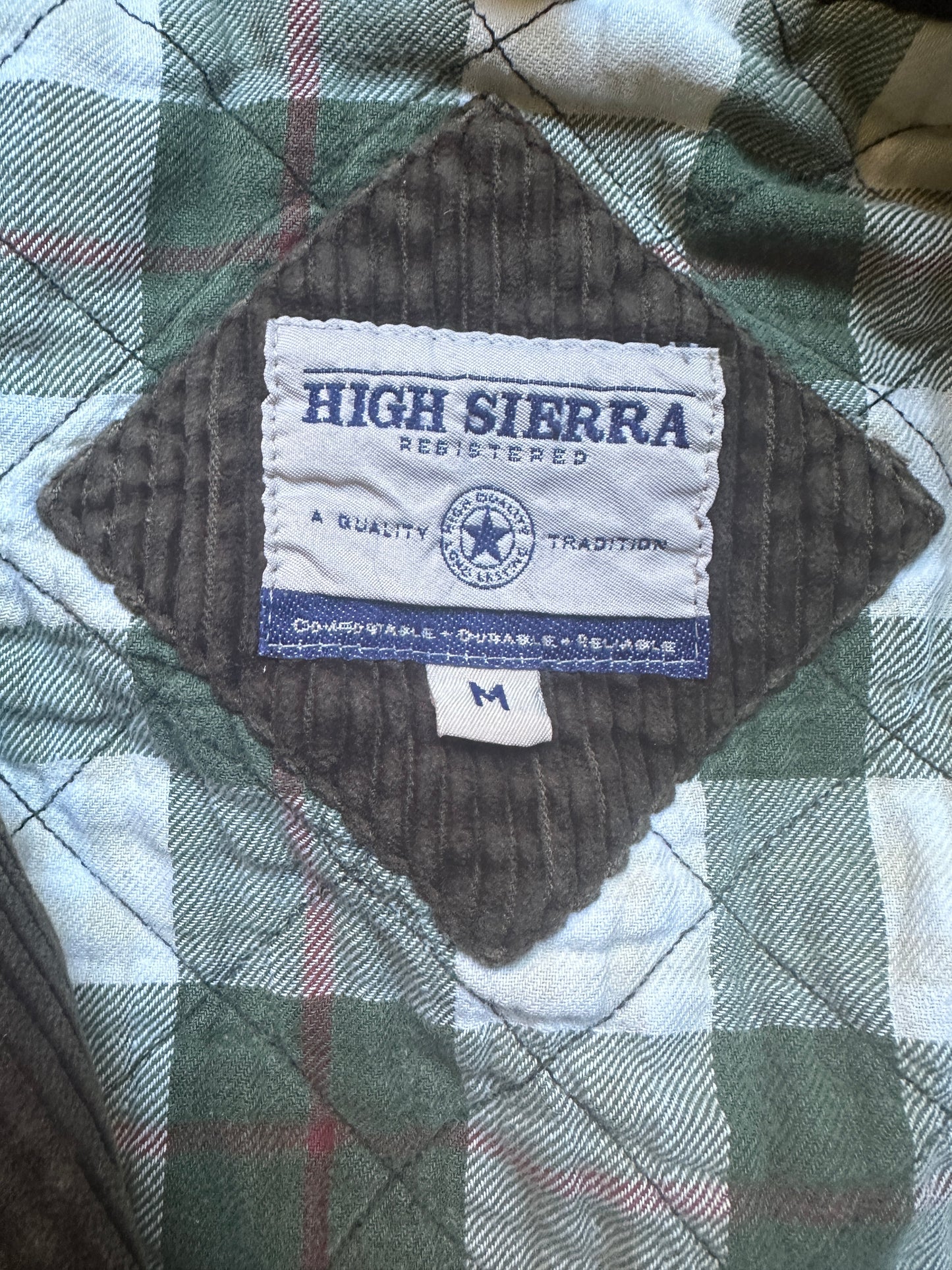 High Sierra Charcoal Green Corduroy Jacket