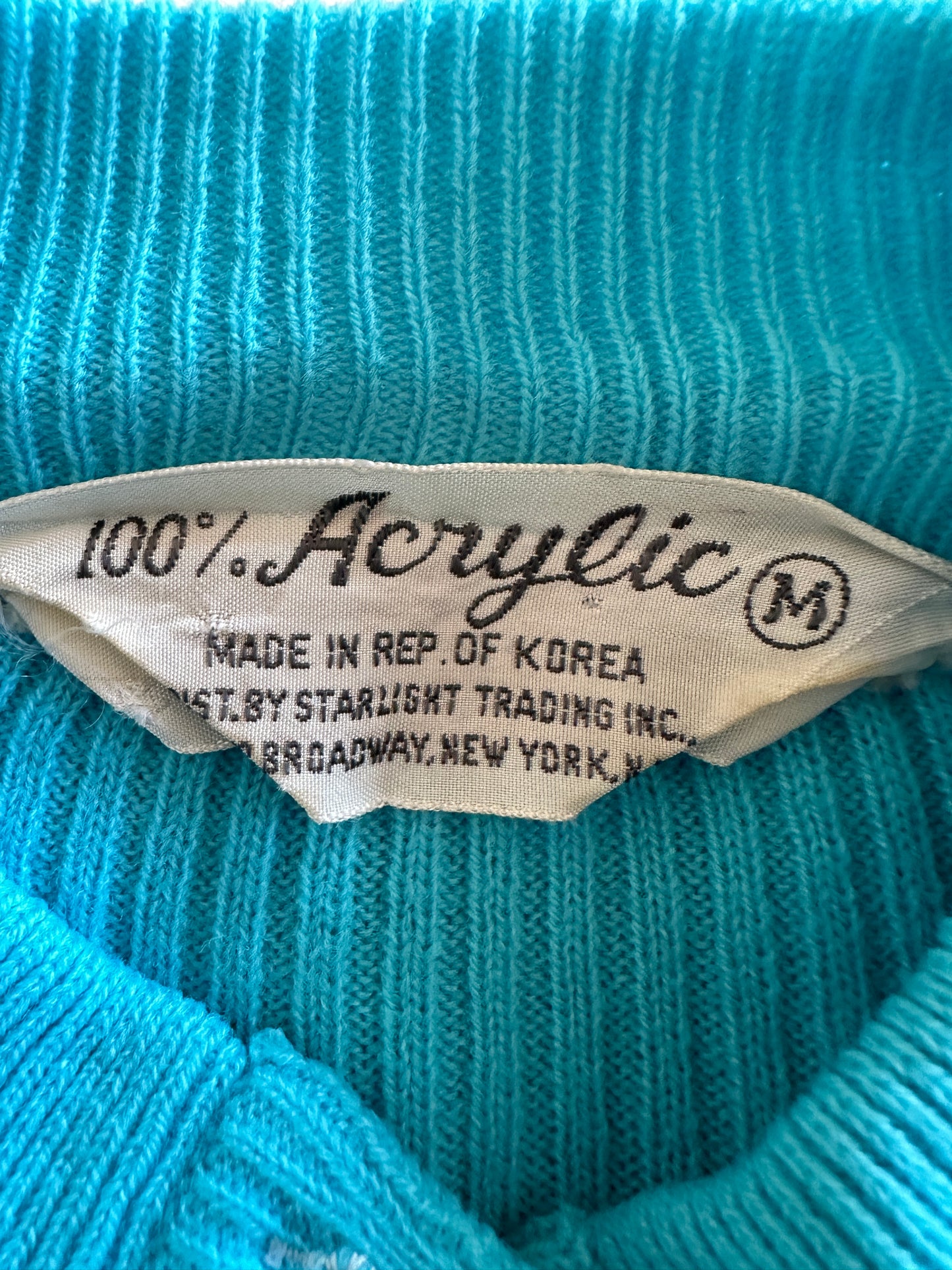 Turquoise Henley with Buttons