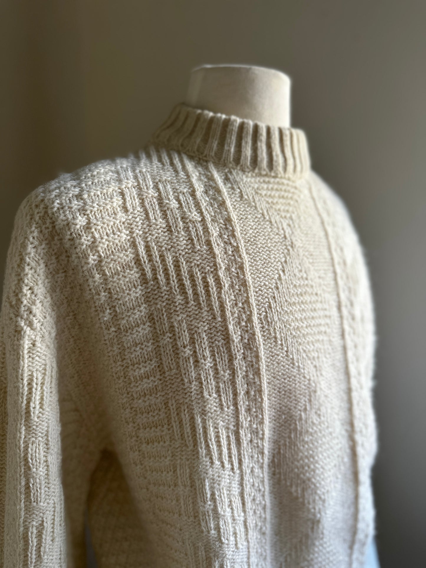 Sport King Cream Wool Sweater