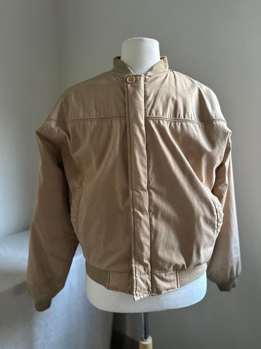 Repage Beige Bomber Jacket