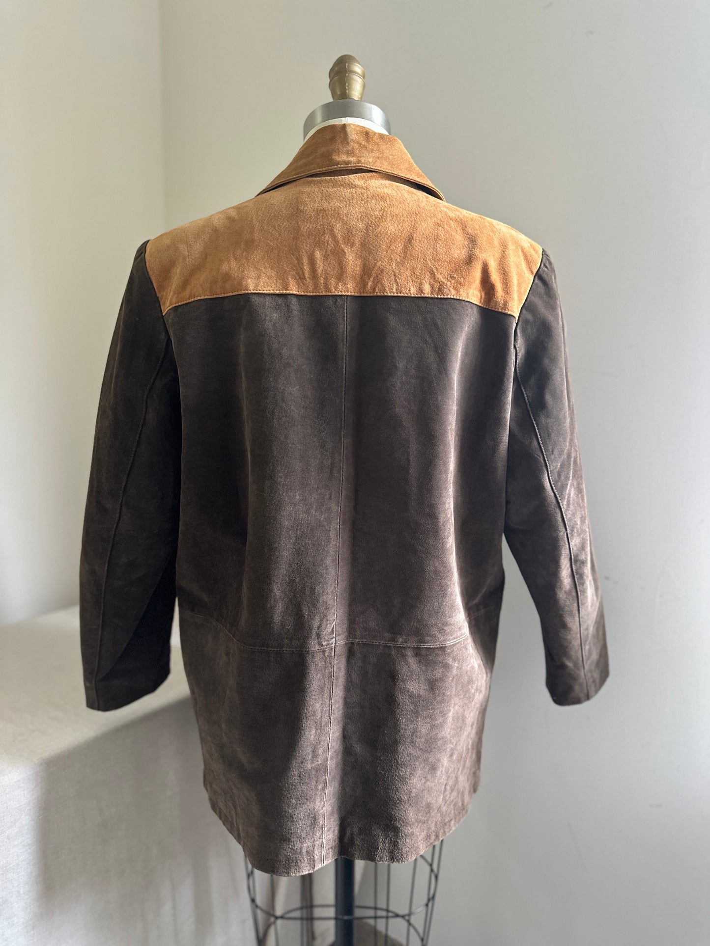 Michael Mims/Kathy Cole2-Tone Button Up Leather Jacket